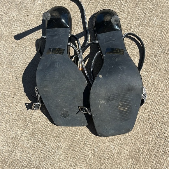 Black rhinestone heels - Picture 4 of 5